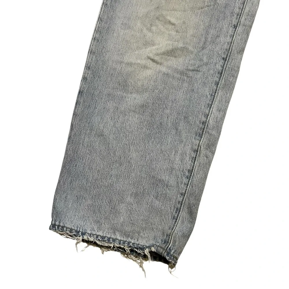 Levi's Premium 578 Baggy Jeans Mens W31 Light Wash Distressed A4750-0022 31x29
